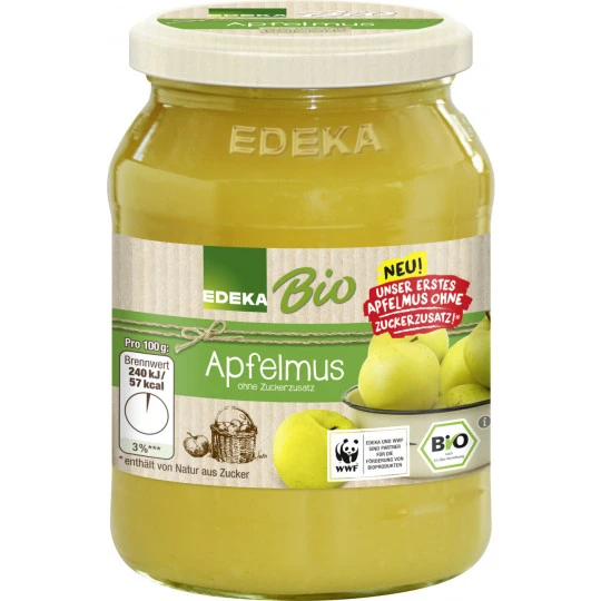 Bio Apfelmus Ohne Zuckerzusatz 360G 1 Bio Apfelmus Ohne Zuckerzusatz 360G