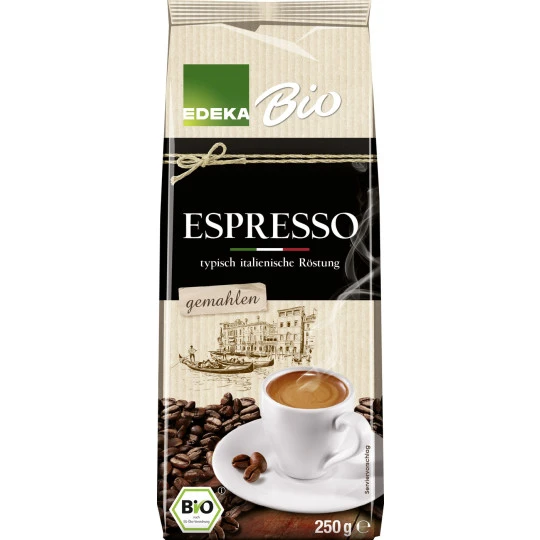 Bio Espresso Gemahlen 250G 1 Bio Espresso Gemahlen 250G