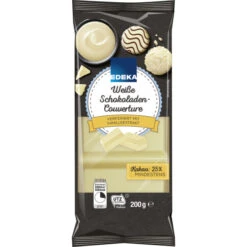 Weiße Schokoladen Couvertüre 200G