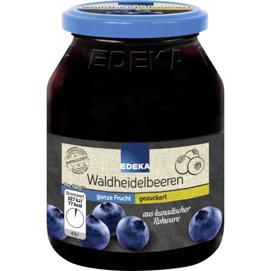 Waldheidelbeeren Gezuckert 340G 1 Waldheidelbeeren Gezuckert 340G